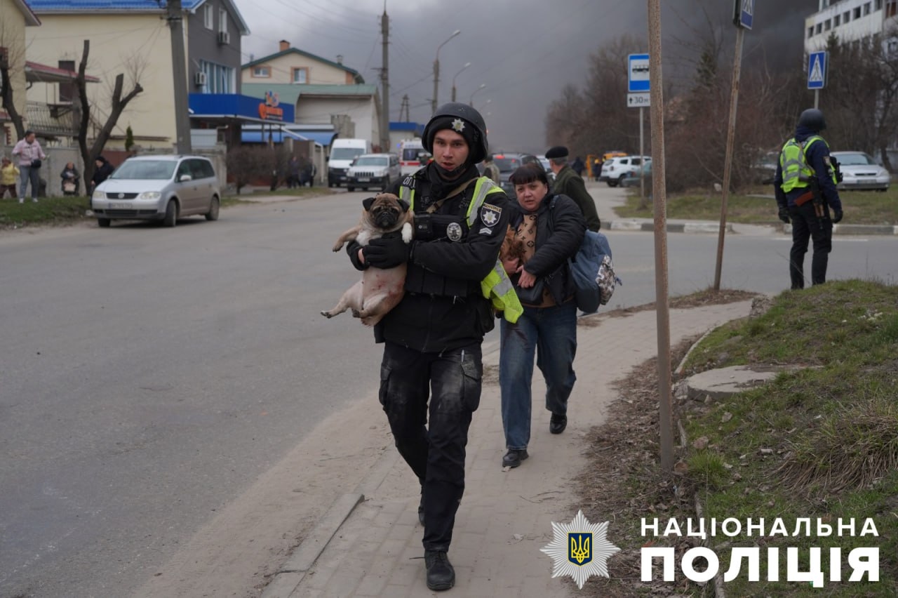 Последствия ракетного удара по городу Сумы